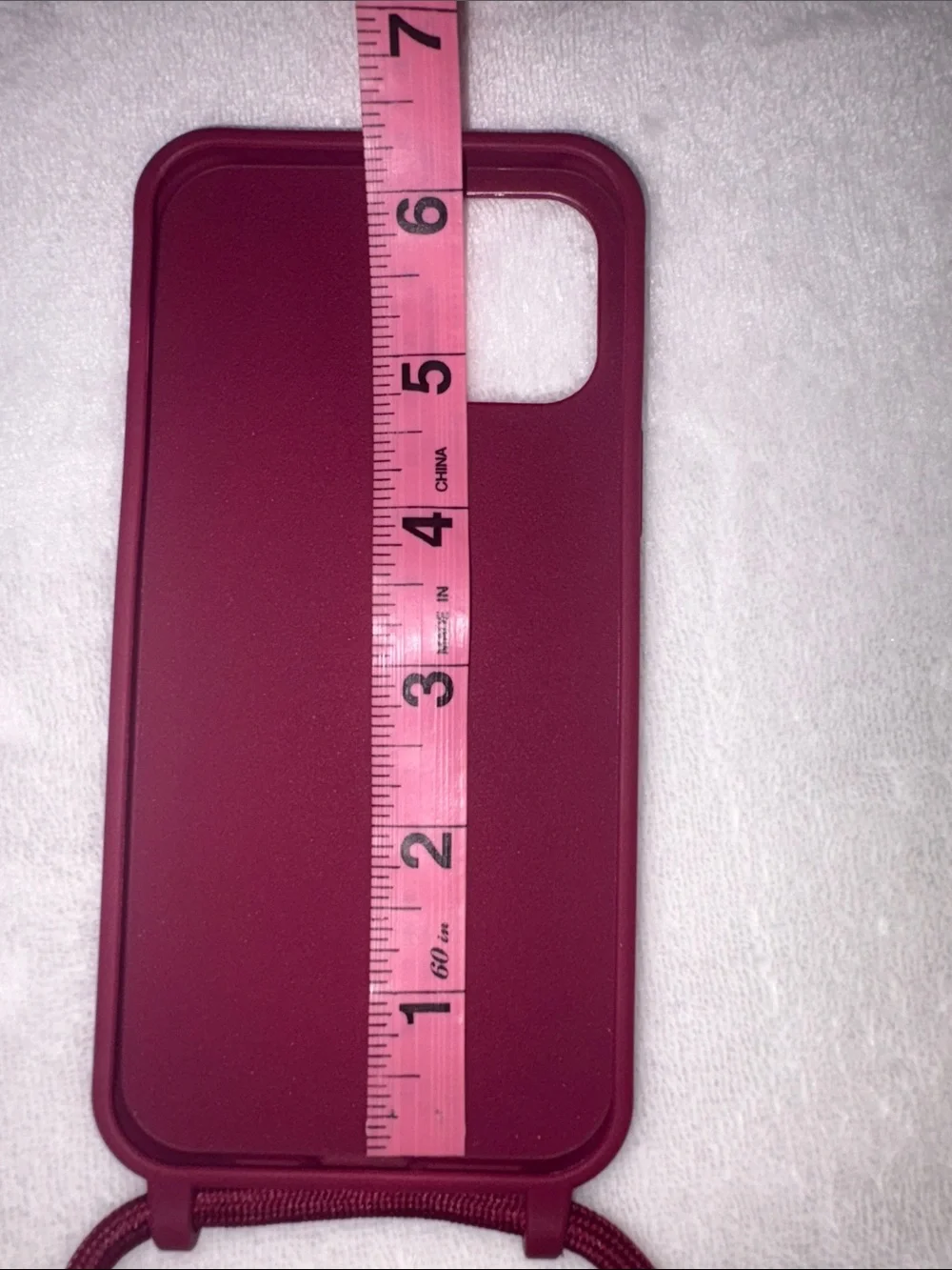 Case Mobile Case Burgundy iPhone 12 Pro Max Case with Strap